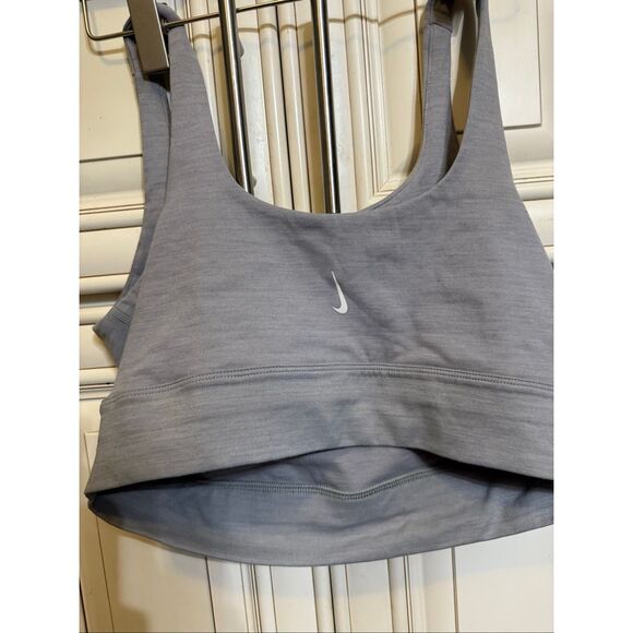 Nike Women's Dri-Fit Non Wire Classic Athletic Sports Bra Gray Size Large - Picture 5 of 8